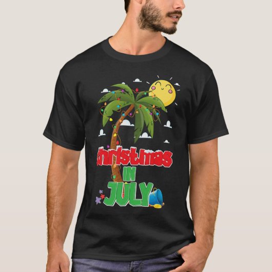 Weihnachten im Juli Sommerurlaub Beach Weihnachten T-Shirt (Vorderseite)