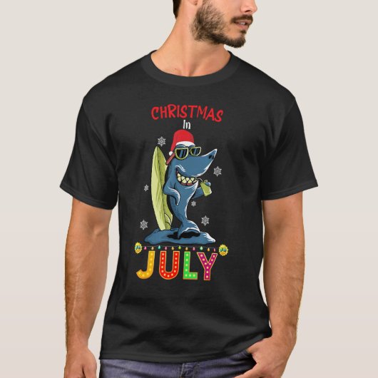 Weihnachten im Juli Sommerurlaub Strand T-Shirt (Vorderseite)