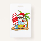 Weihnachten im Juli Sommerurlaub T - Shirt Ausweis (Vorderseite)