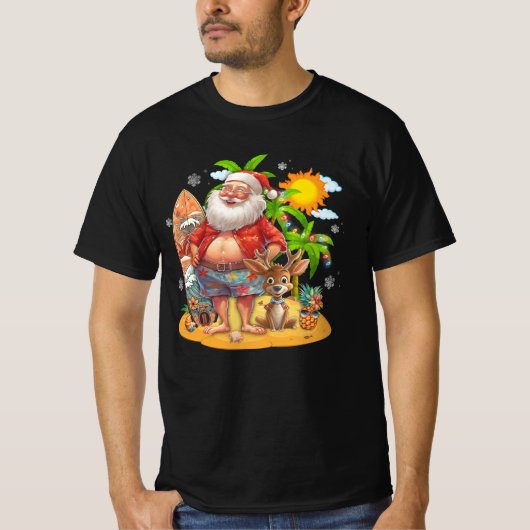 Weihnachten im Juli Sommerurlaub Weihnachten Dekor T-Shirt (Vorderseite)