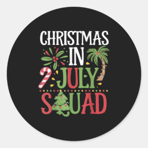 Weihnachten im Juli Squad Family T-Shirt Beach Url Runder Aufkleber