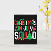 Weihnachten im Juli Squad Funny Summer Beach Vacat Karte (Gelbe Blume)