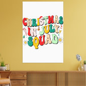 Weihnachten im Juli Squad Funny Summer Xmas Beach  Leinwanddruck (Insitu (Wohnzimmer))