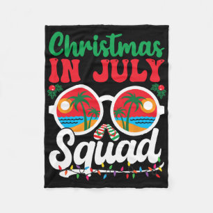 Weihnachten im Juli Squad-Shirt Familie Strandurla Fleecedecke