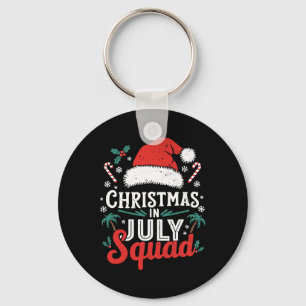 Weihnachten im Juli Squad Shirt Familienurlaub Som Schlüsselanhänger