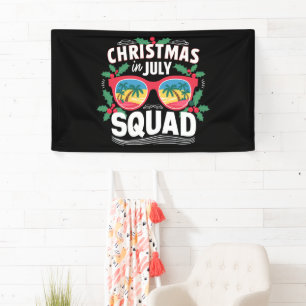 Weihnachten im Juli Squad Sonnenbrille Sommer Stra Banner