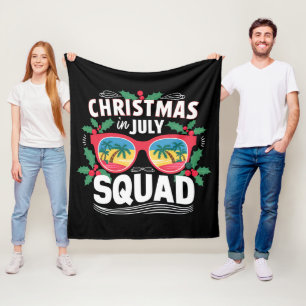 Weihnachten im Juli Squad Sonnenbrille Sommer Stra Fleecedecke