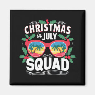 Weihnachten im Juli Squad Sonnenbrille Sommer Stra Magnet