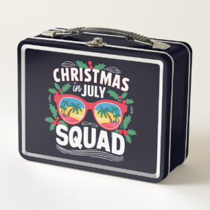 Weihnachten im Juli Squad Sonnenbrille Sommer Stra Metall Brotdose