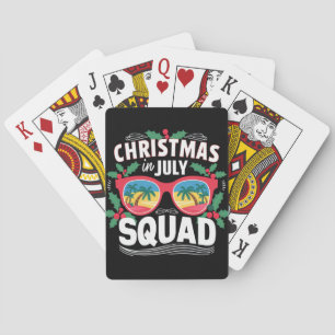Weihnachten im Juli-Squad-Sonnenbrille Sommerstran Spielkarten