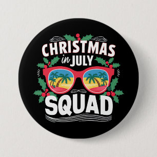 Weihnachten im Juli Squad Sonnenbrille Summer Beac Button