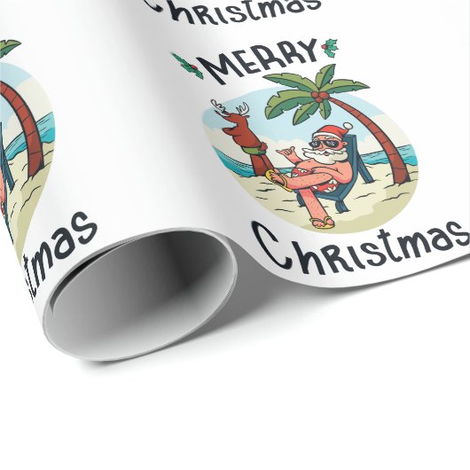 Weihnachten im Juli Square Sticker Postkarte Geschenkpapier (Rolleneckpunkt)