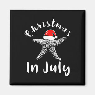 Weihnachten im Juli Starfish Weihnachtsmann Hut Te Magnet