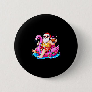 Weihnachten im Juli Strand Sommer Santa Jungen Män Button