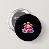 Weihnachten im Juli Strand Sommer Santa Jungen Män Button (Vorne & Hinten)