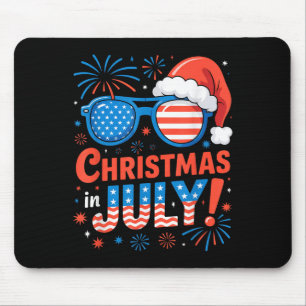 Weihnachten im Juli Summer Beach Hawaii Santa Usa  Mousepad