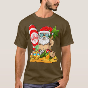Weihnachten im Juli Surfen Funny Santa Summer Beac T-Shirt
