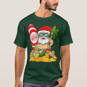 Weihnachten im Juli Surfen Funny Santa Summer Beac T-Shirt