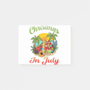 Weihnachten im Juli Surfen Sommer Wassermelone Post-it Klebezettel