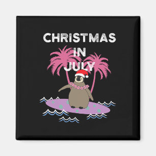 Weihnachten im Juli Surfer Pinguin Magnet