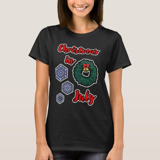 Weihnachten im Juli T-Shirt (Vorderseite)