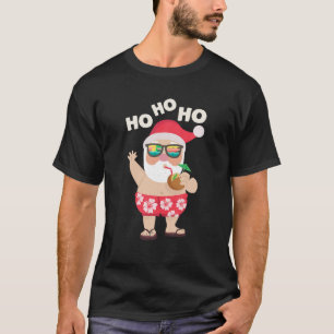 Weihnachten im Juli T-Shirt Funny Santa Summer Bea