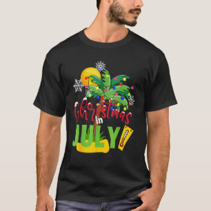 Weihnachten im Juli T-Shirt Sommerurlaub am Strand