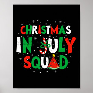 Weihnachten im Juli-Team Lustiger Sommerurlaub Män Poster