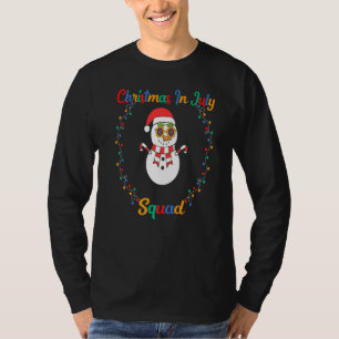Weihnachten im Juli-Team Sommer Süßer Schneemann m T-Shirt