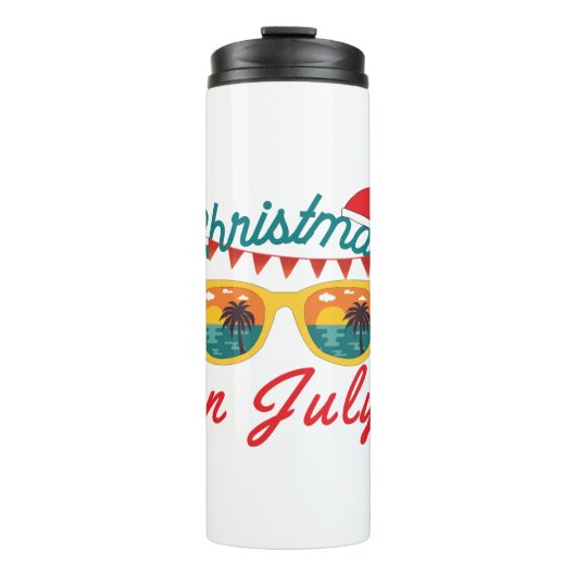 Weihnachten im Juli Thermosbecher (Vorderseite)