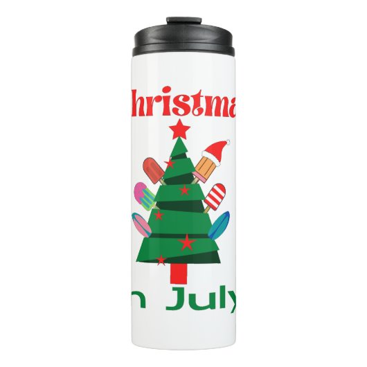 Weihnachten im Juli Thermosbecher (Vorderseite)