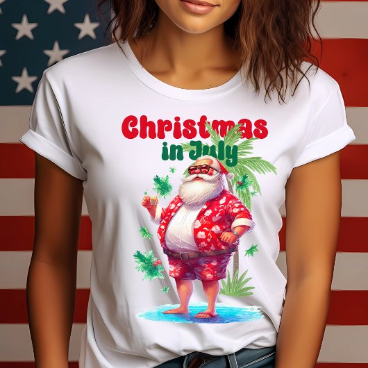 Weihnachten im Juli-Tropischen Weihnachten-Funny S T-Shirt