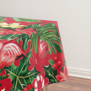 Weihnachten im Juli tropisches Muster Tischdecke