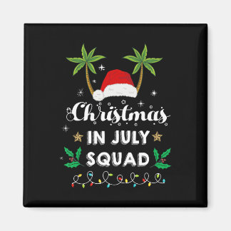 Weihnachten im Juli-Truppe Lustiges Sommer-Xmas-Sa Magnet