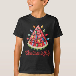 Weihnachten im Juli Wassermelon Tree Beach Sommer T-Shirt