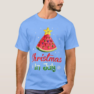 Weihnachten im Juli Wassermelon Weihnachten Sommer T-Shirt