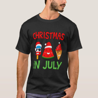 Weihnachten im Juli Wassermelone Eiszeit Pop Weihn T-Shirt