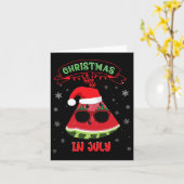 Weihnachten im Juli Wassermelone Karte (Gelbe Blume)