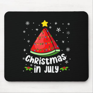 Weihnachten im Juli Wassermelone Lustiger Sommer S Mousepad