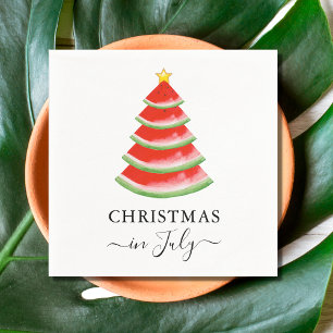 Weihnachten im Juli Wassermelone Serviette