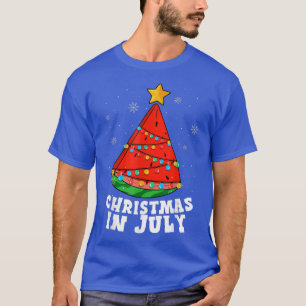 Weihnachten im Juli Wassermelone Tree Sommerurlaub T-Shirt