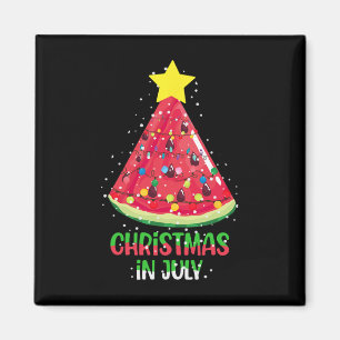 Weihnachten im Juli Wassermelone Weihnachtsbaum So Magnet