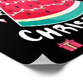 Weihnachten im Juli Wassermelone Weihnachtsbaum So Poster (Ecke)