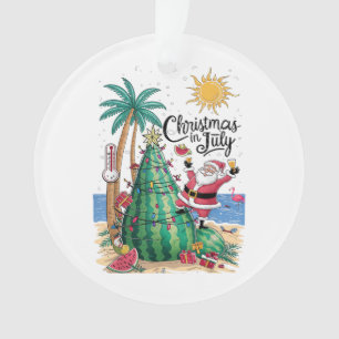 Weihnachten im Juli Wassermelone Xmas Baum Santa S Ornament