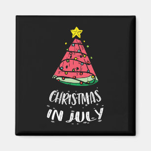 Weihnachten im Juli Wassermelone Xmas Baum Sommer  Magnet