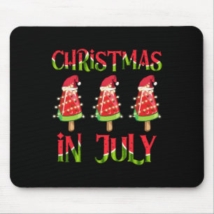 Weihnachten im Juli Wassermelone Xmas Baum Sommer Mousepad