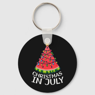 Weihnachten im Juli Wassermelone Xmas Baum Sommer Schlüsselanhänger
