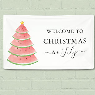 Weihnachten im Juli Wassermelonen-Banner Banner