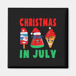 Weihnachten im Juli Wassermelonen-Eispops Xmas San Magnet