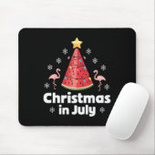 Weihnachten im Juli Wassermelonenbaum Lustiger Fla Mousepad (Mit Mouse)